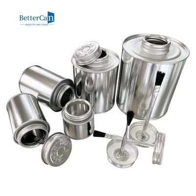 Sơn công nghiệp hình trụ Tins Logo Debossed Bao bì Keo rỗng 250ml Sơn có thể