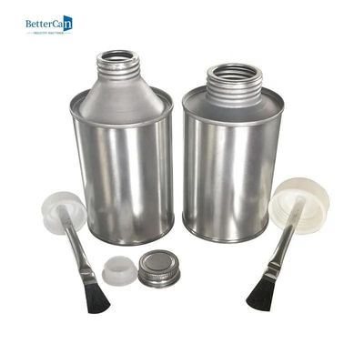 Sơn công nghiệp hình trụ Tins Logo Debossed Bao bì Keo rỗng 250ml Sơn có thể