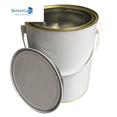 Lọ sơn rỗng 3.7L Hộp thiếc in tùy chỉnh có nắp đòn bẩy ISO 9001