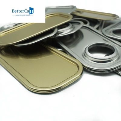 Nắp lon thiếc hình chữ nhật 0,23mm / 0,28mm / 0,30mm Các thành phần thiếc