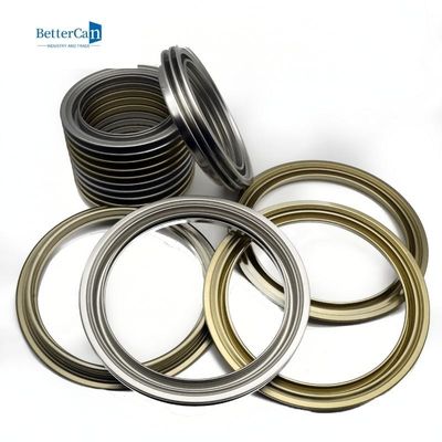 0.23mm Tinplate vật liệu đơn giản Phần 500ml vòng kim loại Tin Can nắp đáy với 42mm nắp nhựa