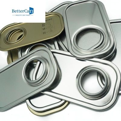 Nắp lon thiếc hình chữ nhật 0,23mm / 0,28mm / 0,30mm Các thành phần thiếc