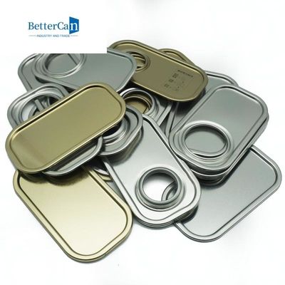 Nắp lon thiếc hình chữ nhật 0,23mm / 0,28mm / 0,30mm Các thành phần thiếc
