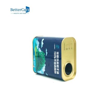 Dầu ô liu hình chữ nhật Tin Can Đóng gói 1 lít sơn rỗng có nắp