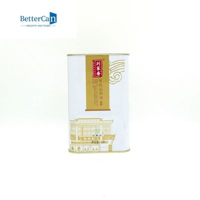 Dầu ô liu hình chữ nhật Tin Can Đóng gói 1 lít sơn rỗng có nắp