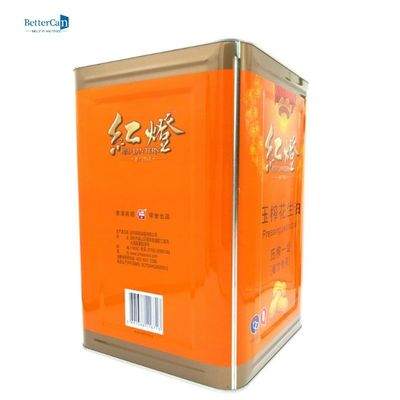 Dầu ô liu 10L Tin có thể cấp thực phẩm Dầu cọ có thể kéo bằng vòng nhựa