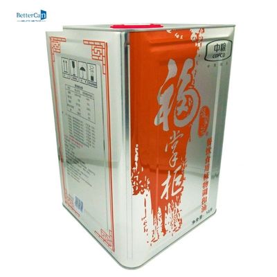 Dầu ăn bằng kim loại rỗng Hộp thiếc ô liu 15L có tay cầm