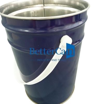 Xô 5 gallon White Tin Bucket 5 Lit Tin Bucket With Lock Ring Rubber Gasket (Chủ chốt 5 gallon)