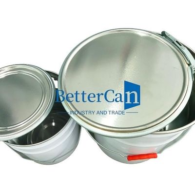 Thùng sơn kim loại 10L Chống gỉ Thùng kim loại bền 5 gallon có dải bọt