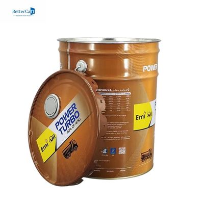 In 15 lít hộp thiếc hình nón với nắp vòng khóa hoa 18 lít
