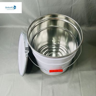 10L Conical Tin Can With Lock Ring Tin Bucket OEM 5L Sika Bucket Metal Buckets