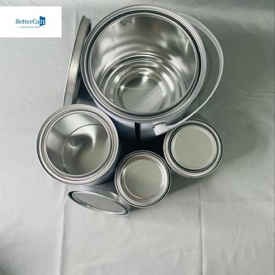 4L vòng Tin Bucket gỗ phủ gói 1 gallon OEM trống sơn hộp