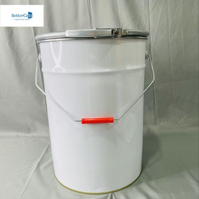 5 Gallon Tin Bucket With Lock Ring Bạch phủ in CMYK 20 lít OEM gói