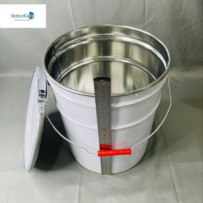 5 Gallon Tin Bucket With Lock Ring Bạch phủ in CMYK 20 lít OEM gói