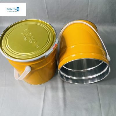 5 lít Conical Bucket với in màu kim loại tay cầm bình sơn