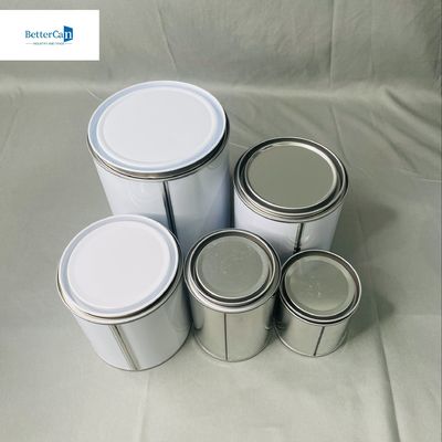 1/2 Pint Car Paint Tin Can With Metal Cover OEM 250ml đến 5 lít Auto Tin Can
