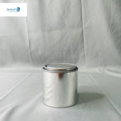 0.28mm Độ dày Màu trắng tròn hộp thiếc với nắp chặt gấp ba 1 lít vuông hộp thiếc trống