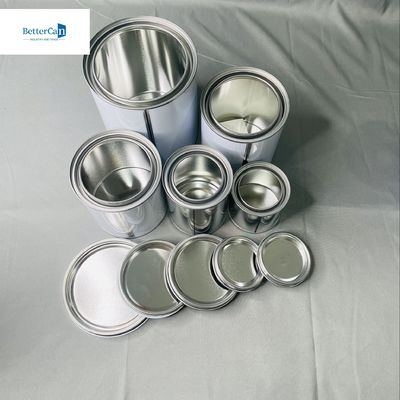 250ml sơn hộp thiếc nhỏ tròn 500ml thùng thiếc với nắp