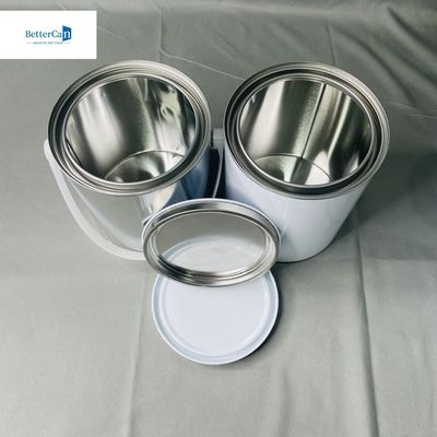 1 gallon màu tròn kim loại thép thép chứa 3,75 lít kích thước tùy chỉnh