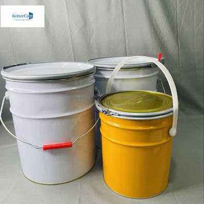 Độ bền cao 5 lít Tin Can With Lids Gốm Gasket Thùng công nghiệp Tin Packaging With Lock Ring