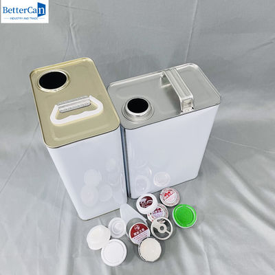 500ml rỗng phủ sơn Tin lon 1 gallon thùng công nghiệp với mũ kim loại
