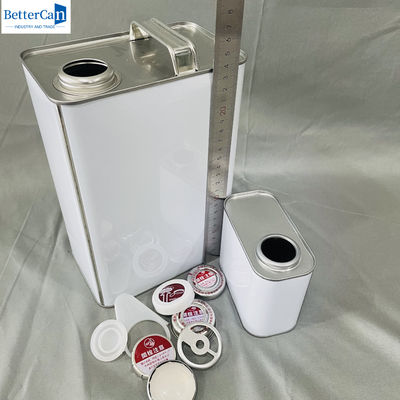 500ml rỗng phủ sơn Tin lon 1 gallon thùng công nghiệp với mũ kim loại