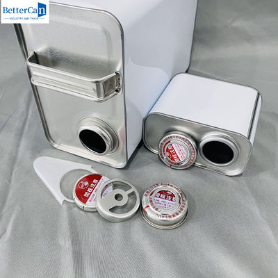 OEM dầu động cơ 1 gallon rỗng chất lỏng có nắp kim loại 500ml hình chữ nhật