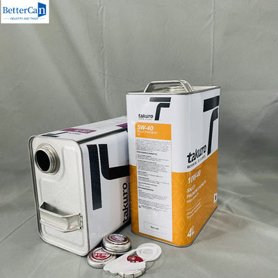 OEM dầu động cơ 1 gallon rỗng chất lỏng có nắp kim loại 500ml hình chữ nhật