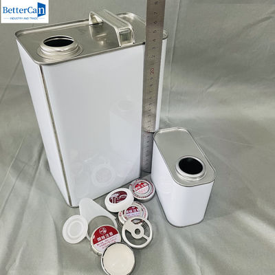 OEM dầu động cơ 1 gallon rỗng chất lỏng có nắp kim loại 500ml hình chữ nhật